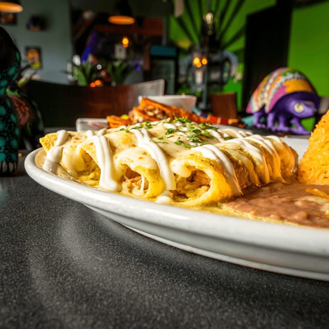 Chicken Enchiladas.