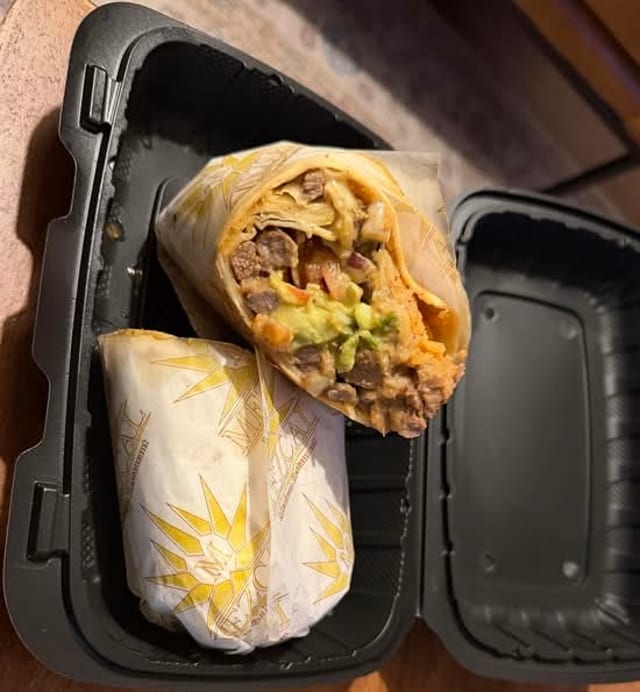 Mezcal Burrito.